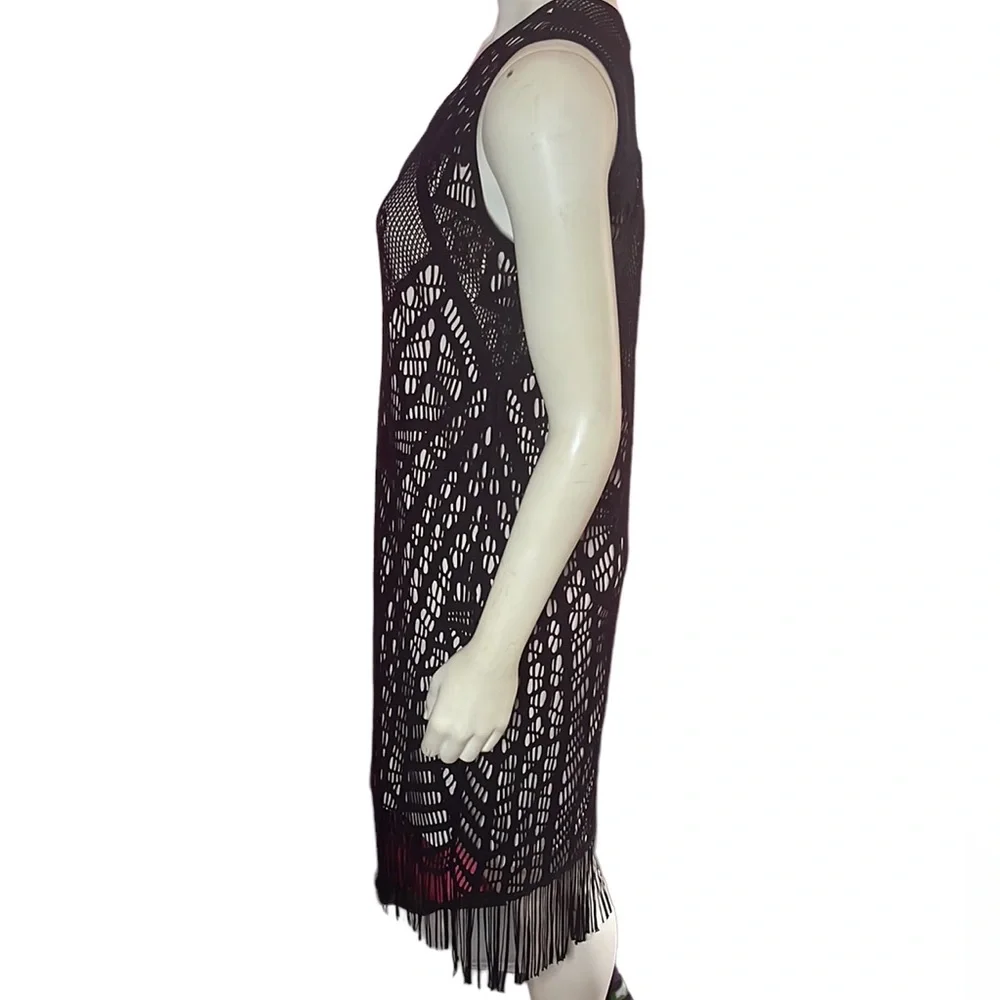 Black Net Dress by Beige by Eci Size Large - Picture 3 of 4